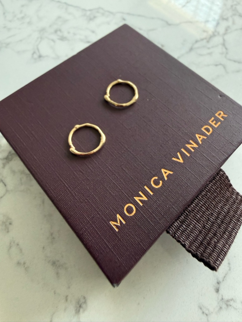 MONICA VINADER Siren Huggies- 14k Solid Gold